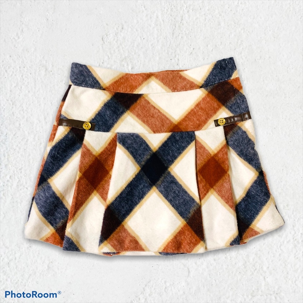 NWT JANIE and JACK Pleated Plaid Skirt Size 5